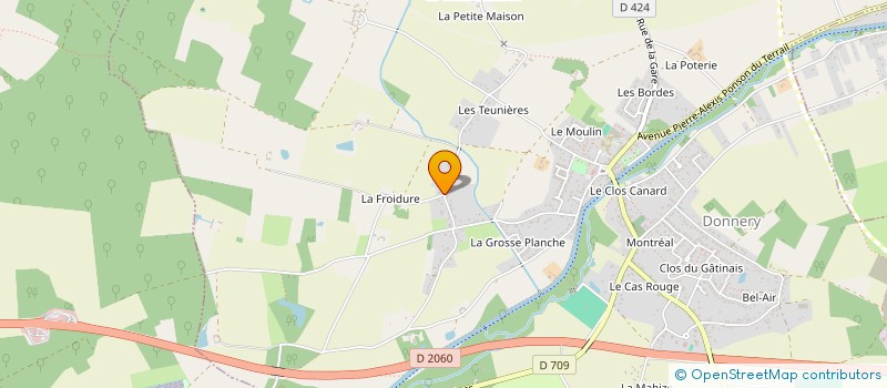 localisation de l'entreprise S.C.I. DU 4 RUE PIERRE LEBRUN  DONNERY