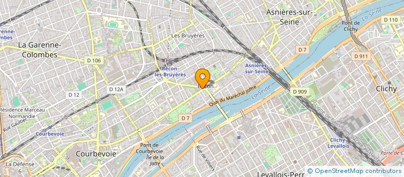 localisation de l'entreprise S.C. I. DU 43 AV. ANATOLE FRANCE 92 COLO à COURBEVOIE