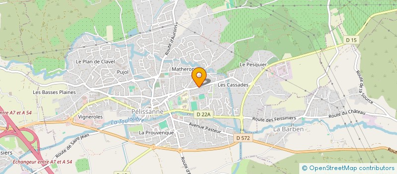 localisation de l'entreprise S.C.I DU BAS TAULET 1  PELISSANNE