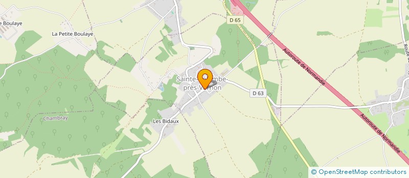 localisation de l'entreprise S.C.I. DU BONHEUR  LA CHAPELLE-LONGUEVILLE