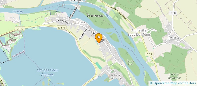 localisation de l'entreprise S.C.I. DU BONHEUR  POSES