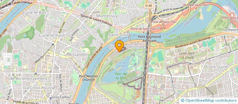 localisation de l'entreprise S.C.I. DU BONHEUR  LYON