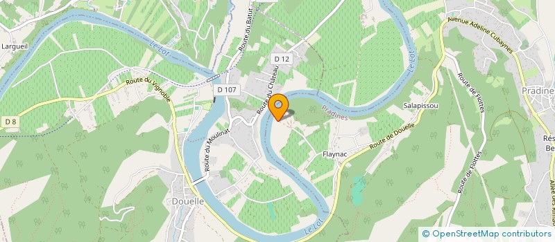 localisation de l'entreprise S.C.I DU BORD DU LOT  PRADINES