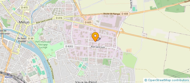 localisation de l'entreprise S.C.I. DU BOULEAU à VAUX-LE-PENIL
