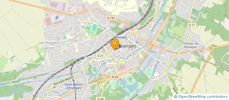 localisation de l'entreprise S.C.I. DU BOURGNEUF  ETAMPES