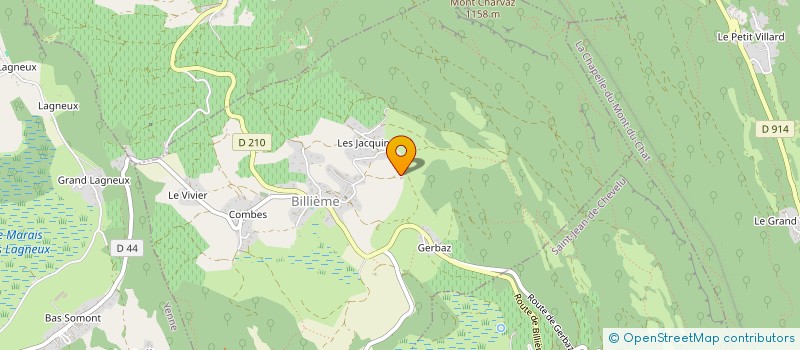 localisation de l'entreprise S.C.I. DU BUGNON  BILLIEME