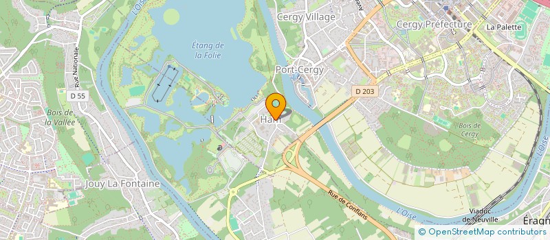 localisation de l'entreprise S C I DU CAP ESPERANCE  CERGY