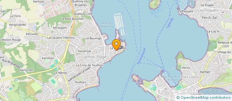 localisation de l'entreprise S.C.I. DU CAP HORN  LARMOR-PLAGE