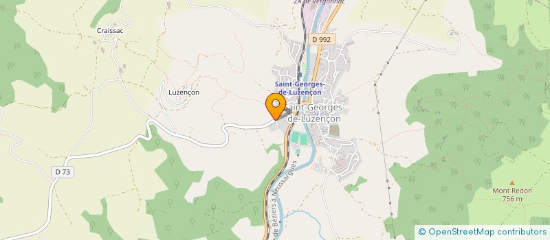 localisation de l'entreprise S.C.I DU CAUSSE  SAINT-GEORGES-DE-LUZENCON