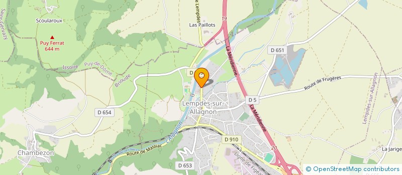 localisation de l'entreprise S C I DU CEDRE ROUGE  LEMPDES-SUR-ALLAGNON