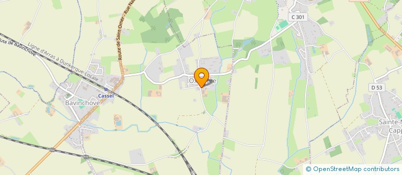 localisation de l'entreprise S C I DU CENTRE  OXELAERE