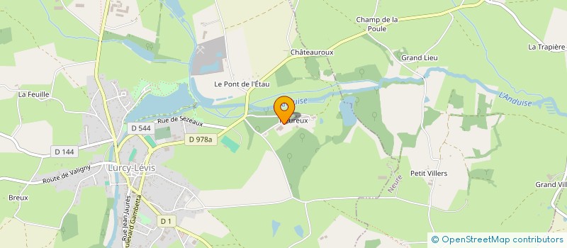 localisation de l'entreprise S.C.I. DU CHATEAU DE NEUREUX à LURCY-LEVIS