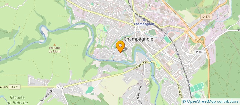 localisation de l'entreprise S.C.I. DU CHATELOT  CHAMPAGNOLE