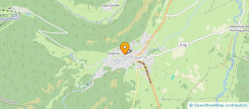 localisation de l'entreprise S.C.I. DU GALBE  FORMIGUERES