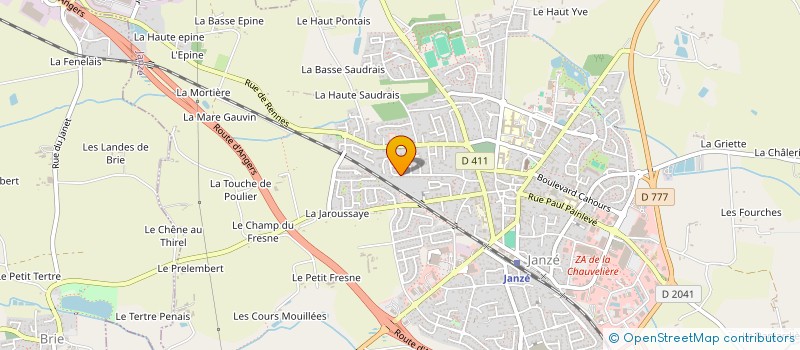 localisation de l'entreprise S.C.I. DU GERAULT, STE EN LIQUIDATION  JANZE