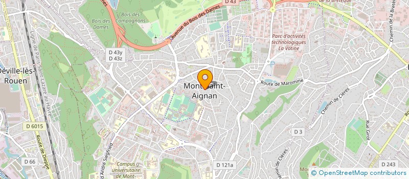 localisation de l'entreprise S.C.I DU GINKGO  MONT-SAINT-AIGNAN