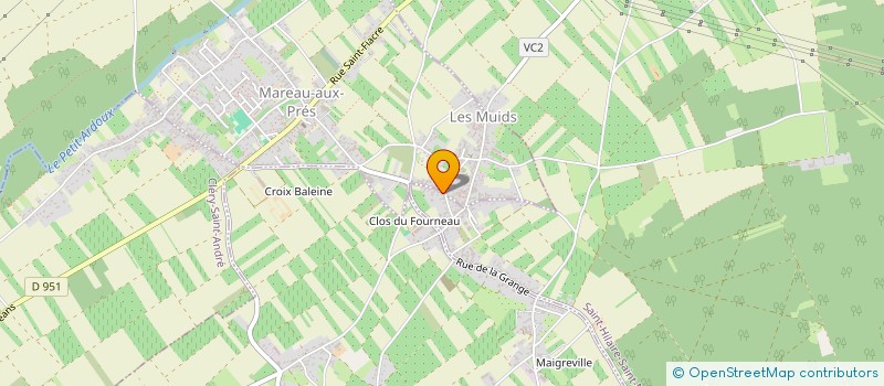 localisation de l'entreprise S.C.I. DU K ROUGE  SAINT-HILAIRE-SAINT-MESMIN
