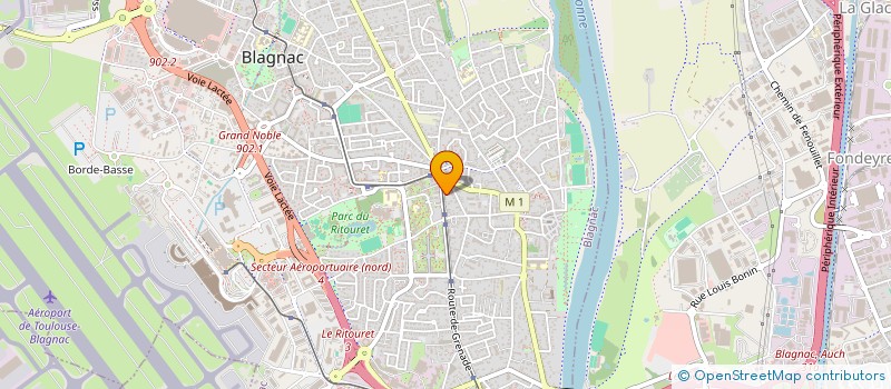 localisation de l'entreprise S.C.I. DU LAC  BLAGNAC