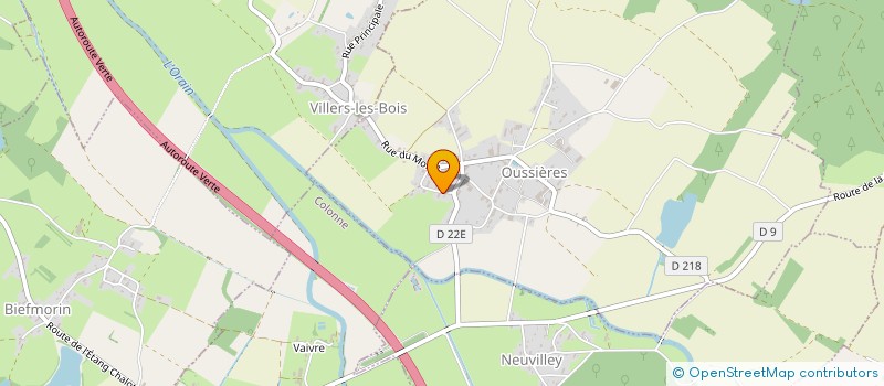 localisation de l'entreprise S.C.I. DU MEIX DE LA CHOUETTE  OUSSIERES