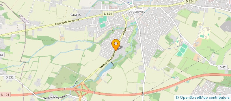 localisation de l'entreprise S.C.I DU MONDOU  LEGUEVIN