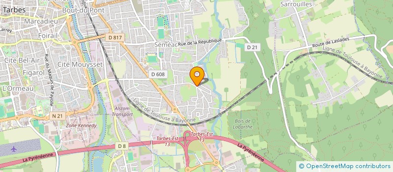 localisation de l'entreprise S.C.I. DU MOULIN  SEMEAC