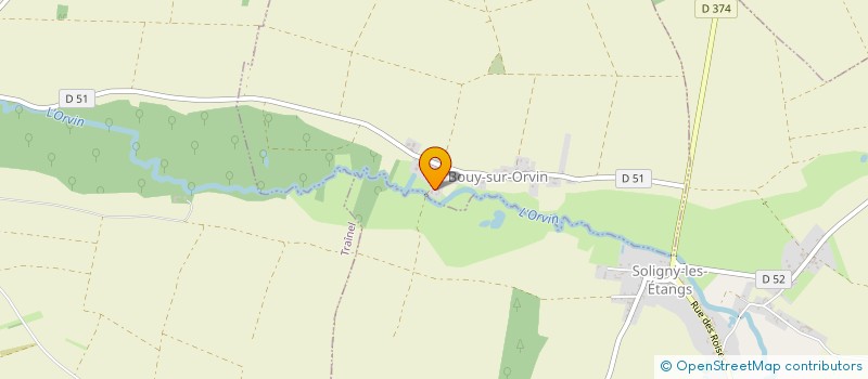 localisation de l'entreprise S.C.I. DU MOULIN  BOUY-SUR-ORVIN