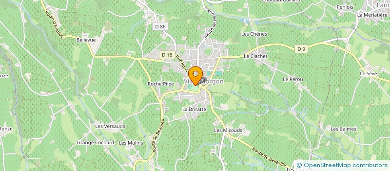 localisation de l'entreprise S.C.I. DU PARC  VILLIE MORGON