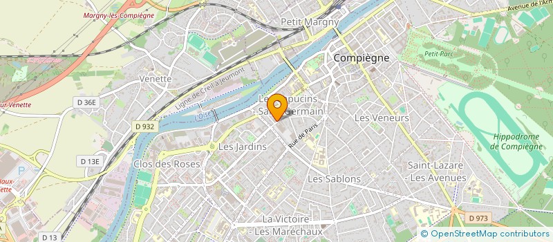 localisation de l'entreprise S.C.I. DU PETIT CHATEAU à COMPIEGNE