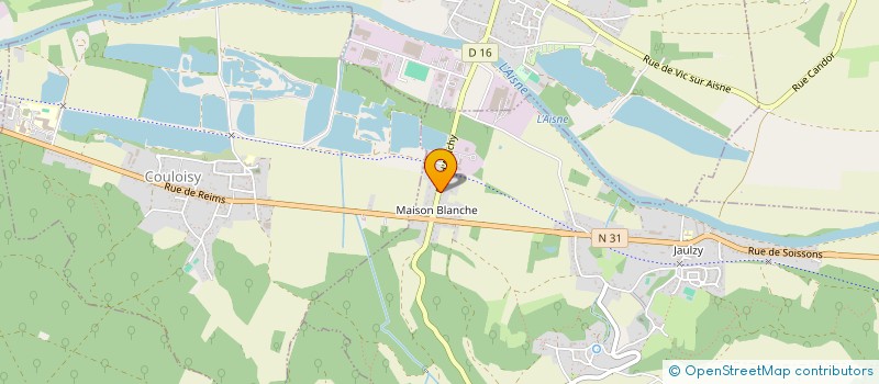 localisation de l'entreprise S.C.I DU POTEAU  JAULZY