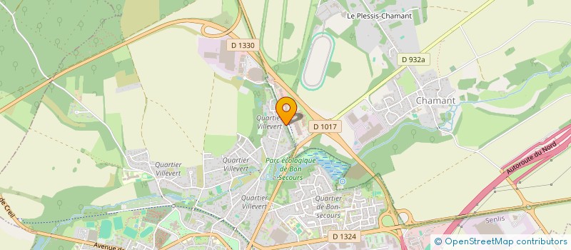 localisation de l'entreprise S.C.I. DU ROIZEL  SENLIS