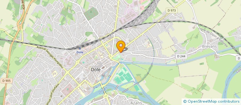 localisation de l'entreprise S.C.I. DU VAL D'ASTRON à DOLE