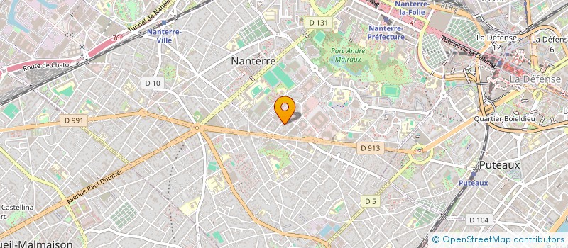 localisation de l'entreprise S.C.I. DUBAN  NANTERRE
