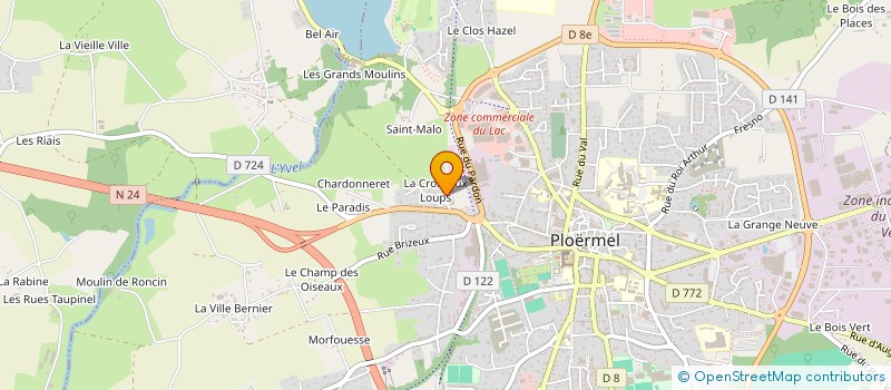 localisation de l'entreprise S.C.I. DUBOIS  PLOERMEL