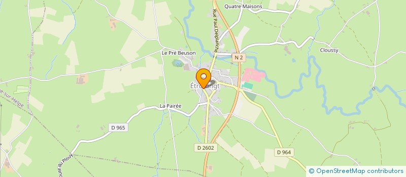 localisation de l'entreprise S.C.I DUFLOT-HOURRIEZ INVESTISSEMENTS  ETRUNGT