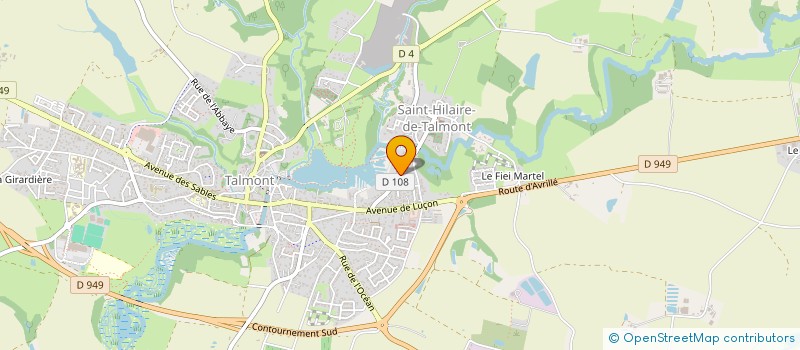 localisation de l'entreprise S.C.I DUHASARD  TALMONT-SAINT-HILAIRE