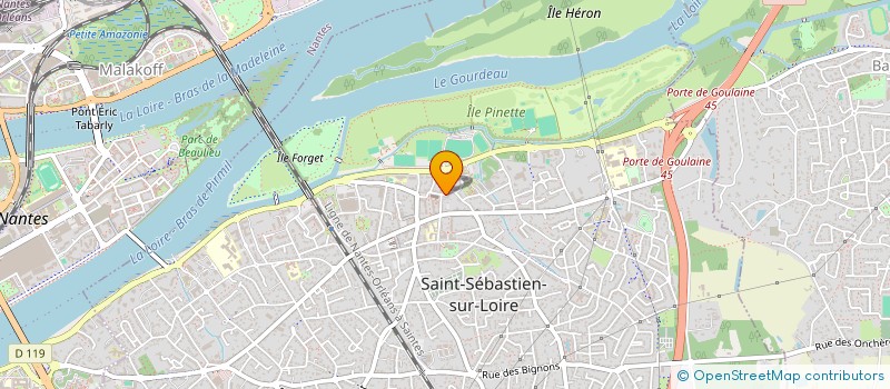 localisation de l'entreprise S.C.I. DUPUIS à SAINT-SEBASTIEN-SUR-LOIRE