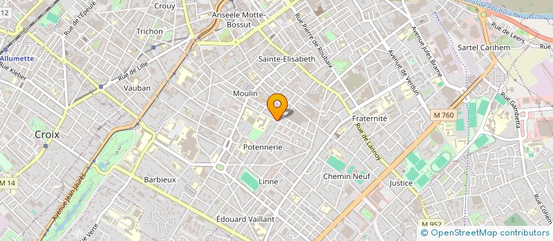 localisation de l'entreprise S.C.I. DUPUY DE LOME  ROUBAIX