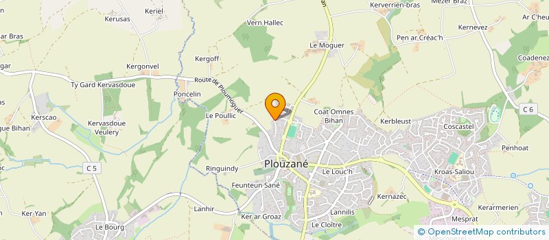 localisation de l'entreprise S.C.I. DYLOE  PLOUZANE