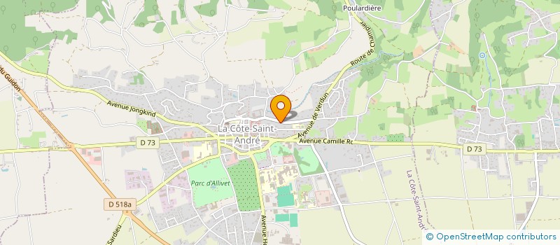 localisation de l'entreprise S.C.I. DYM COTE  LA COTE-SAINT-ANDRE