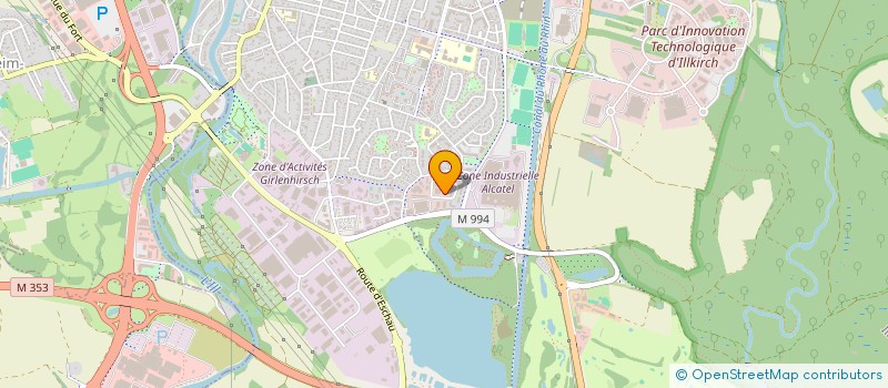 localisation de l'entreprise S.C.I. E.U.  ILLKIRCH-GRAFFENSTADEN