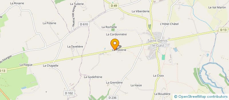 localisation de l'entreprise S.C.I. E.V.M.B.  BREVILLE-SUR-MER