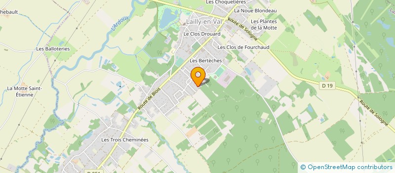 localisation de l'entreprise S.C.I. EBENEZER à LAILLY-EN-VAL