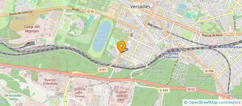 localisation de l'entreprise S.C.I. ECOLE DES POSTES à VERSAILLES