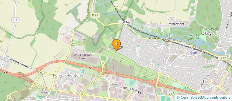 localisation de l'entreprise S.C.I EDA  OSNY