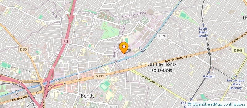 localisation de l'entreprise S.C.I. EL HANDOUZ INVEST  LES PAVILLONS-SOUS-BOIS