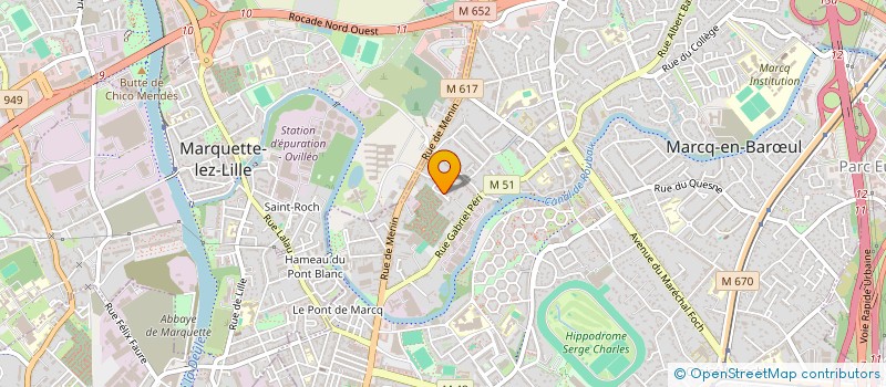 localisation de l'entreprise S.C.I. ELIPI à MARCQ-EN-BARŒUL