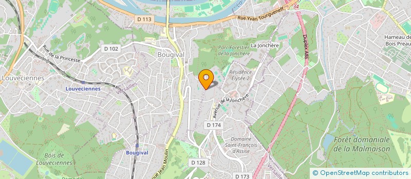 localisation de l'entreprise S.C.I. ELLE PACHA  BOUGIVAL