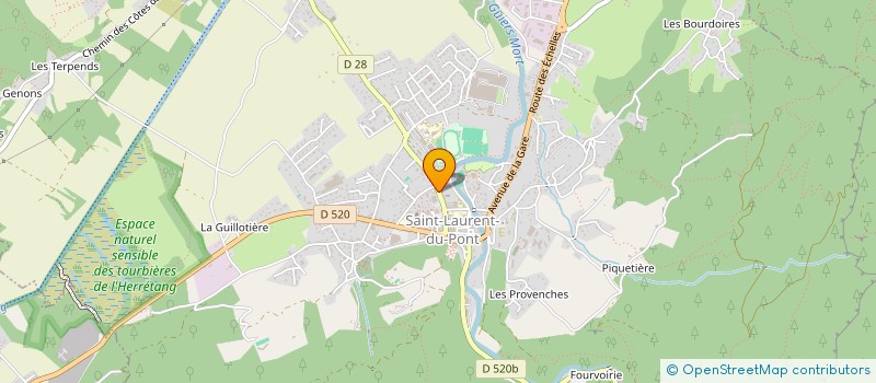 localisation de l'entreprise S.C.I. ELLEL FRANCE  SAINT-LAURENT-DU-PONT