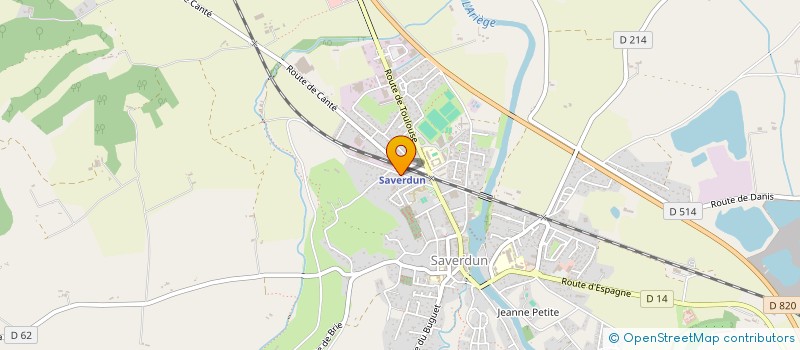 localisation de l'entreprise S.C.I ELMA à SAVERDUN