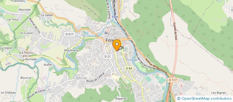 localisation de l'entreprise S.C.I. ELREDA. à FOIX